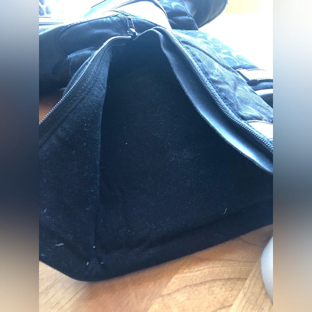 Coach Kayla Black Boot Women’s Size 8.5 Signature Print - Picture 2 of 16